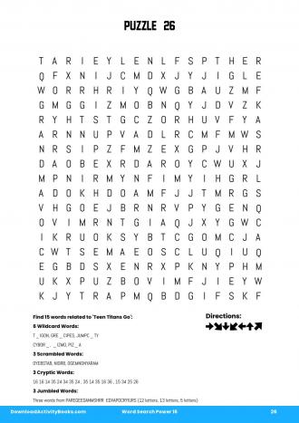 Word Search Power #26 in Word Search Power 16