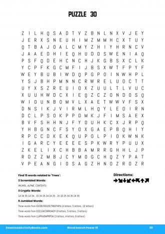 Word Search Power #30 in Word Search Power 16