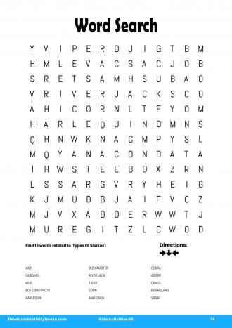 Word Search #14 in Kids Activities 66