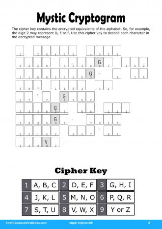 Mystic Cryptogram #8 in Super Ciphers 66