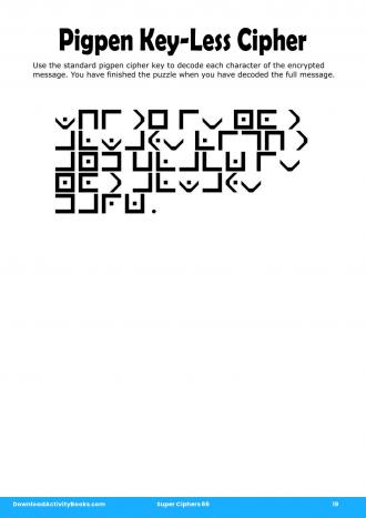 Pigpen Cipher in Super Ciphers 66
