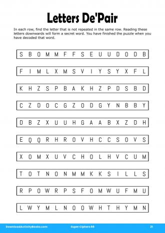 Letters De'Pair in Super Ciphers 66