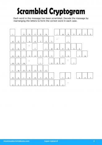 Scrambled Cryptogram #3 in Super Ciphers 9