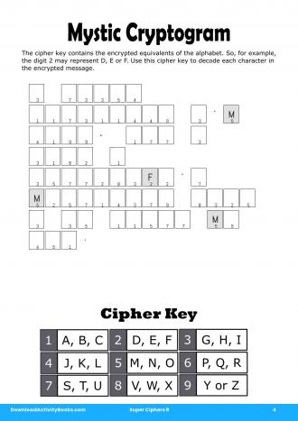 Mystic Cryptogram #4 in Super Ciphers 9