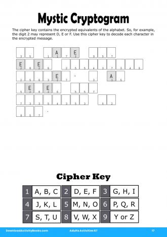 Mystic Cryptogram #17 in Adults Activities 67