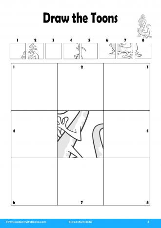 Draw The Toons #3 in Kids Activities 67