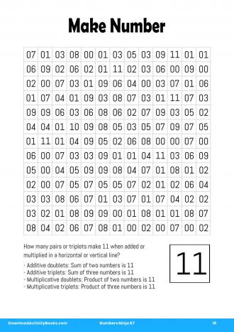 Make Number #16 in Numbers Ninja 67