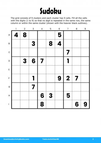 Sudoku #3 in Teens Activities 68