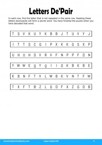 Letters De'Pair #9 in Super Ciphers 68