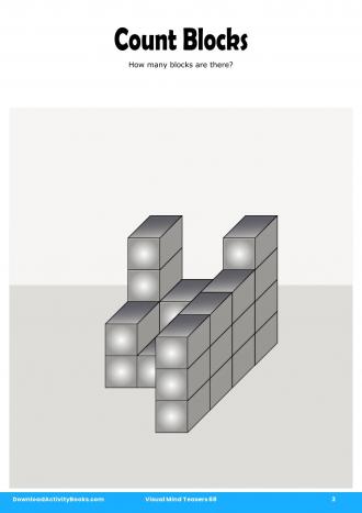 Count Blocks #3 in Visual Mind Teasers 68