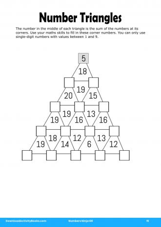 Number Triangles in Numbers Ninja 68
