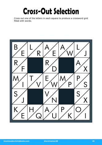 Cross-Out Selection in Word Games 68