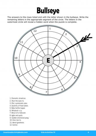 Bullseye #9 in Kids Activities 70