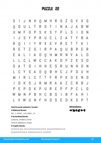 Word Search Power #22 in Word Search Power 17