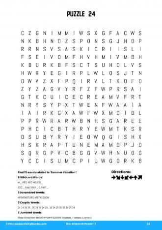 Word Search Power #24 in Word Search Power 17