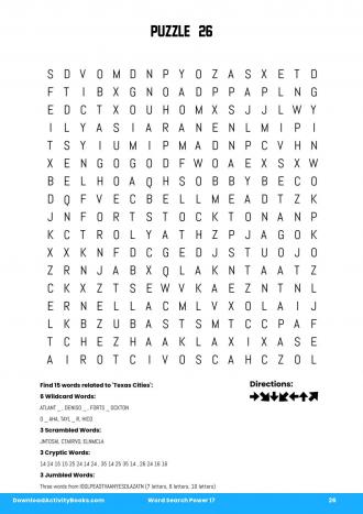 Word Search Power #26 in Word Search Power 17