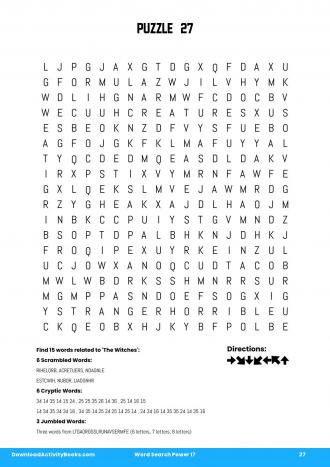 Word Search Power #27 in Word Search Power 17