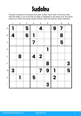 Sudoku #2 in Logic Master 70