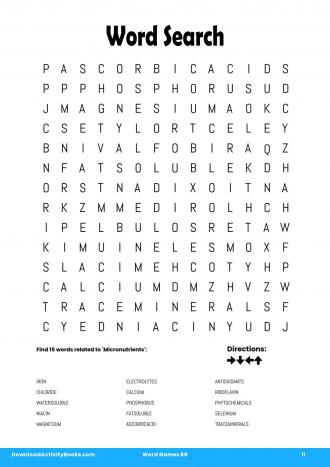 Word Search #11 in Word Games 69