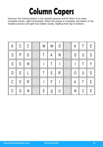 Column Capers in Word Games 69