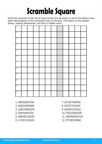 Scramble Square in Adults Activities 71