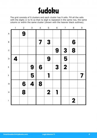 Sudoku #8 in Logic Master 71