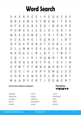 Word Search in Word Games 70