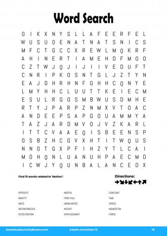 Word Search #18 in Adults Activities 73