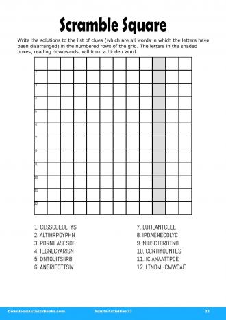 Scramble Square #23 in Adults Activities 73