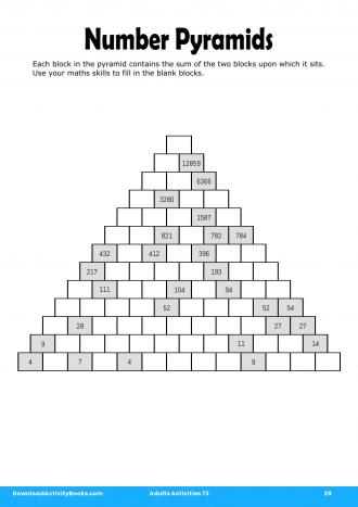 Number Pyramids #29 in Adults Activities 73