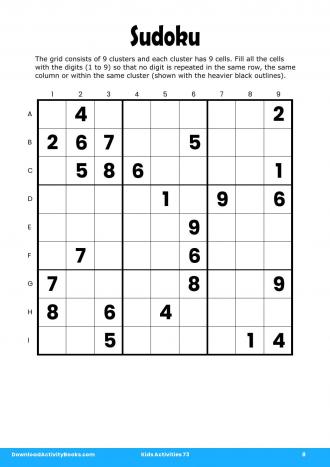 Sudoku #8 in Kids Activities 73