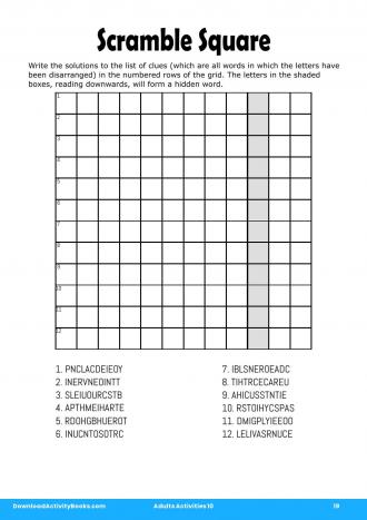 Scramble Square #19 in Adults Activities 10