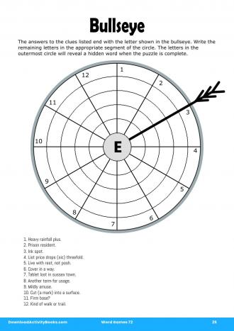 Bullseye #25 in Word Games 72