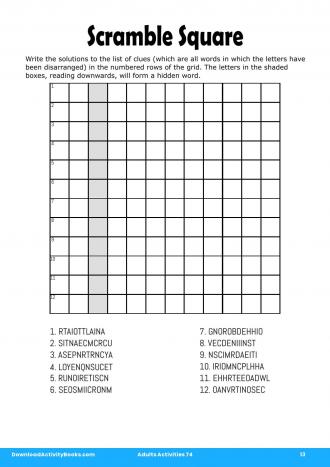 Scramble Square in Adults Activities 74