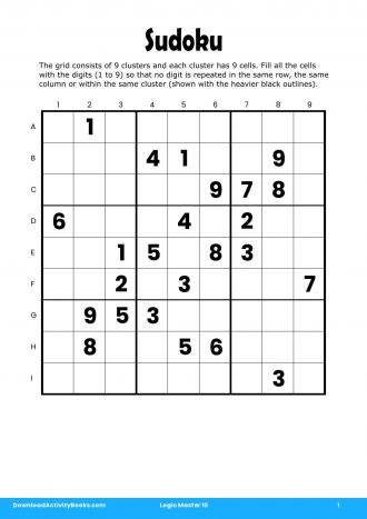 Sudoku #1 in Logic Master 10