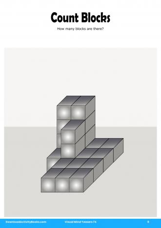 Count Blocks in Visual Mind Teasers 74