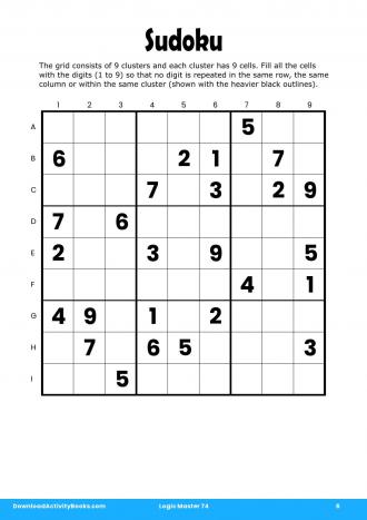 Sudoku #6 in Logic Master 74