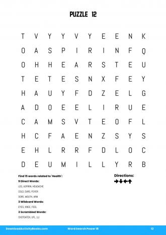 Word Search Power #12 in Word Search Power 18