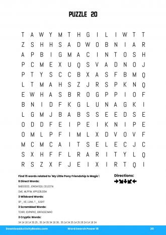 Word Search Power #20 in Word Search Power 18