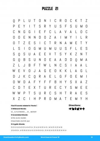 Word Search Power #21 in Word Search Power 18