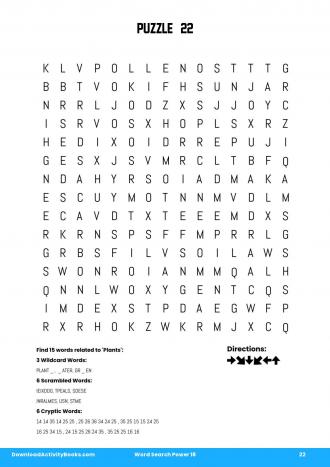 Word Search Power #22 in Word Search Power 18
