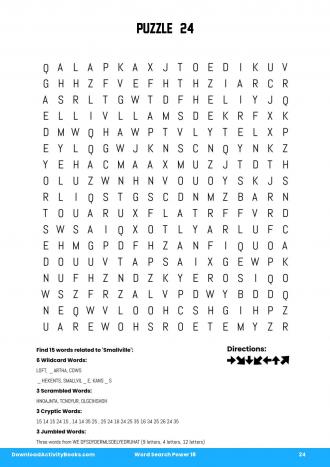 Word Search Power #24 in Word Search Power 18