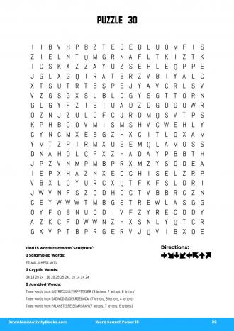 Word Search Power #30 in Word Search Power 18