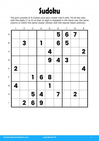 Sudoku in Logic Master 75