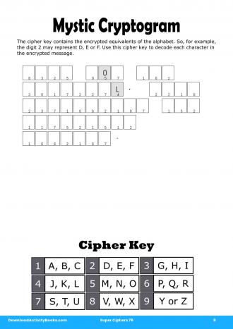 Mystic Cryptogram In Super Ciphers 76