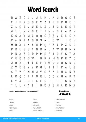 Word Search #13 in Word Games 75