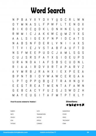 Word Search #26 in Adults Activities 77