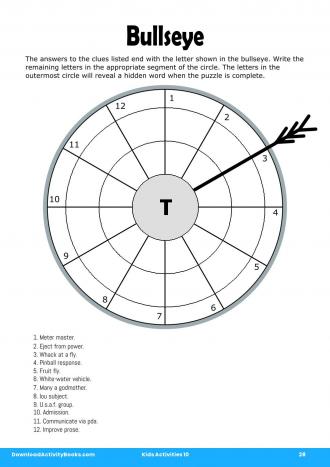 Bullseye #28 in Kids Activities 10