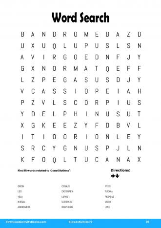 Word Search #30 in Kids Activities 77
