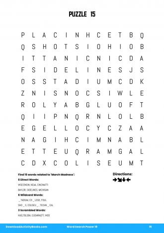 Word Search Power #15 in Word Search Power 19